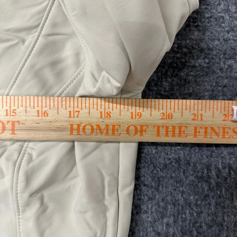 The North Face Jacket Womens Size L Beige Apex Softshell Fleece Lined Full Zip